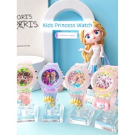 jam tangan budak lelaki jam boboiboy original 3-8 Years Old Elsa Ice Princess Luminous Watch Can Wat