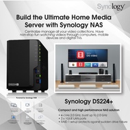 Synology DiskStation DS224+ 2-Bay NAS Enclosure kits. no call @WhatsAppOnly019-3710-000