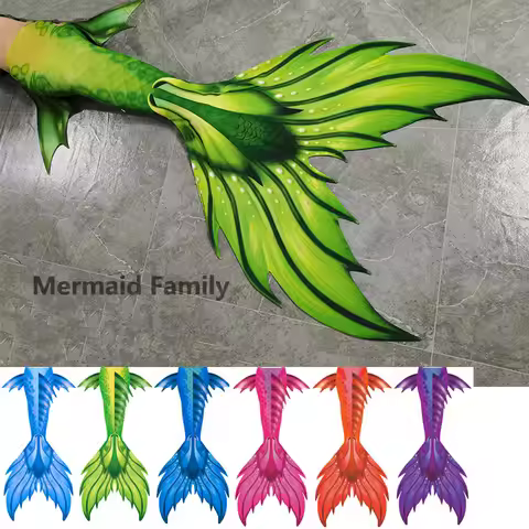Professional Diving Fancy Children Mermaid Tail With Fin Monofin Flippers Mermaid Instructor Fish Ta