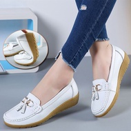 hot【DT】 Flats Ballet Shoes Cut Out Leather Breathable Moccasins Boat Ladies shoes