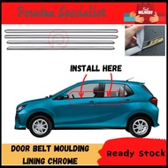 Perodua Axia 2023 Window Trim Chrome Lining/Door Belt Moulding/Lining Chrome