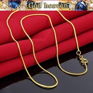 916 gold necklace male snake bone fine chain female 916 gold jewelry shop same pendant with chain