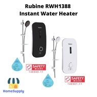 Rubine Instant Water Heater With Handshower Set | SG Ready Stock