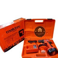 MAKTEC MT065SK2 CORDLESS DRIVER DRILL MT 065 SK2 MESIN BOR BATERAI