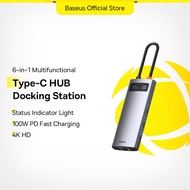 Baseus USB C Hub Type C to 4K HDMI PD USB3.0 RJ45 Adapter Docking Station Compatible For MacBook Pro