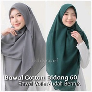 BAWAL COTTON LONG FIELD 55-60 Inch. Long Cotton Bawal. Easy-to-Shaped Bawal Headscarf