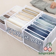 💓Foldable Jeans Pant Drawer Storage Box, Closet Wardrobe Storage Organizer Foldable Underwear Clothes Dividers Drawer Organizer