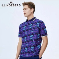 JLINDEBERG Summer Quick Dry Breathable Business Casual Poloshort Polo Collar Short Sleeve T-shirt fo
