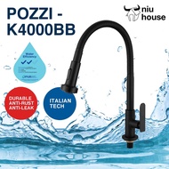 Pozzi Kitchen SINK COLD water tap K4000BB matt black