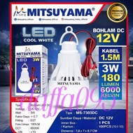 Emergency LED bulb 3 watt DC battery bulb 3w 12v mitsuyama ms 7303DC