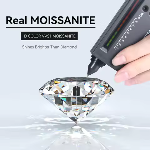 FIRERING 100% Real Oval Moissanite Ring 1-2ct with Certificate Passed Diamond Test Ring Women Eterna