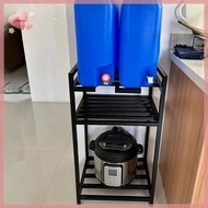 Purelove> Metal Water Bottle Jug Holder 2/3 Tier Heavy Duty Water Cooler Jug Storage Rack Detachable