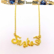 916 gold necklace female gold jewelry Zodiac letter clavicle necklace fine salehot