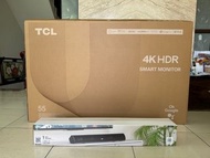 智慧型液晶電視TCL 55P737 4k smart monitor+Majority Teton藍芽聲霸