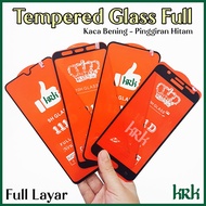 LAYAR KRK Tempered Glass FULL poco M7 M6 F7 F6 X7 X6 X5 PRO ULTRA 5G Anti-Scratch Black Glass Screen