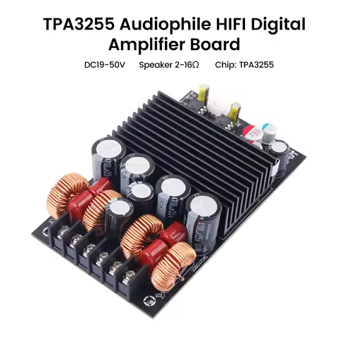 300W+300W High-Power Hi-Fi Digital Amplifier Board DC 19-50V 2.0 Dual-Channel Stereo Amplifier Modul