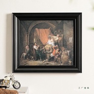 A a3 Black Mounted Retro Wooden Picture Frame 8kA4 Photo Frame Oil Picture Frame Empty Frame Swing T