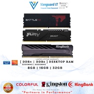 RAM GAMING DESKTOP [RAM DDR4 DDR5 RGB 8GB |16GB | 32GB ] 3200MHz 5200MHZ 5600MHZ 6000MHZ KINGSTON KI