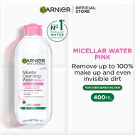 Garnier Micellar Cleansing Water Pink/Blue 400ml - Gently Cleanses and Removes Makeup even for Sensi
