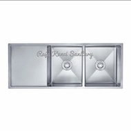 Kitchen Sink 12050/Bak Cuci Piring/2 Lubang + Sayap/Stainless