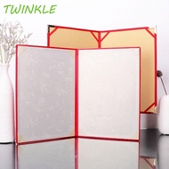TWINKLE1 A3 A4 Art Paper Hardcover, Signing Contract Poetry Reading File Paper Page Folder, Simple H