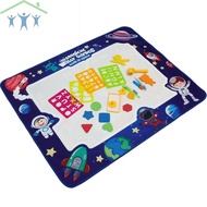Water Doodle Mat 40 x 32 Inch Extra Large Art Aqua Coloring Mat No Mess Reusable Water Drawing Mat with Pens and Stamps for Kids SHOPTKC8198