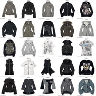 Volume 247 Starrymoon Grunge Vintage Fur jacket Ramones Alt Y2k Gothic