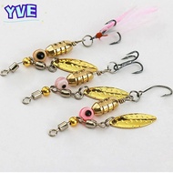 YVE Metal VIB Lure, Sinking 3.5g Rotating Spinner Sequins, Fake Lures Metal Deep Water Long Cast Lur