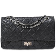 Chanel Black Quilted Calfskin Maxi 2.55 Reissue Flap Bag Ruthenium Hardware, 2008-2009