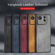 ROG Phone 8 Pro Case Protect Lens Sheepskin Leather Back Cover For Asus ROG Phone 8 Pro Phone 5 5S 6 6D 7 Shockproof Casing