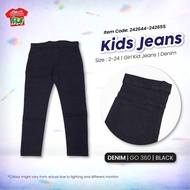 GIRLS KIDS JEANS  | BLACK | DENIM | GO 360