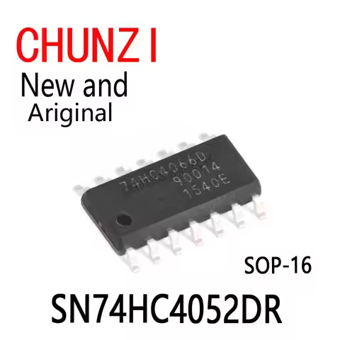 20pcs New and Original SMD 74HC4052D 74HC4052 SOP-16 SN74HC4052DR