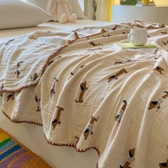 Summer Cotton Double Yarn Pure Cotton Blanket Sofa Cover Blanket Baby Blanket Office Shawl Blanket C