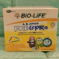 Bio Life A.B. Junior Pre & Pro (Prebiotic & Probiotic) 50 sachets x 2.3 g