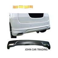 Ready Stock Perodua Alza 2009~2013 Sportivo PU Rear Skirt BodyKit Alza Skirt Belakang With Stainless