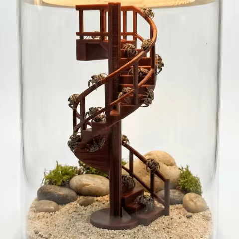 Magnetic Jumping Spider Climbing Ladder Stable Decorative Climbing Enclosure Bridge Multi-Level Crab