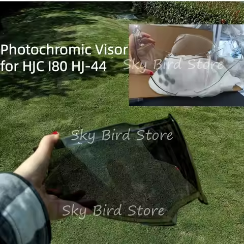 Photochromic Visor for HJC I80 HJ-44 Helmet Visor Shield Replacement Lens Glass Windshield Viewfinde