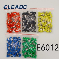 E6012 Tube insulating terminals 6MM2 100PCS/Pack Cable Wire Connector Insulating Crimp Terminal Insu