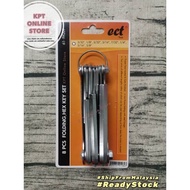ECT Allen Key 8pcs Folding Hex key Set (Inch / MM / Torx Star ) 8in1