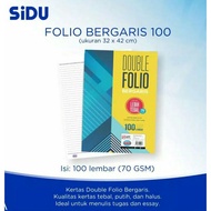 SIDU lined folio 100 sheets Sidu double folio lined folio