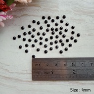 MATA (2 pairs = 4 pcs) 4mm Stick-on Doll Eyes | Amigurumi Doll Eyes