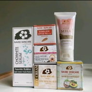 NaveeSkincare 6p เซ็ทผิวสวย เซรั่มหน้าเด็กเกรดพรีเมี่ยม +เดย์ครีมผิวใสเงา +กันแดดหน้าเนียน +ครีมไข่ม