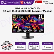MSI MPG 322URX QD-OLED 32-inch 3840 x 2160 (UHD) Computer Monitor, 240Hz, VESA Mountable, Speaker, 0