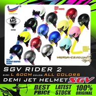 TOPI KELEDAR SGV RIDER 2 HELMET KETUPAT/MATT GREY/PASTEL PINK/TURQUOISE/YELLOW/BLUE/RED/BLACK/SILVER