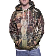 Amnesia Crowd Fullprint Zipper Hoodie Jacket Polyester Jersey Material [Hoodie With Zipper] Fullprin