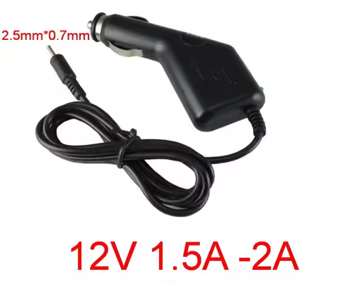 1PCS 12V 1.5A-2A 2.5mm x0.7mm Car Charger for Tablet Yuandao N101 II Cube U9GT2 U9GT5 U30GT2 N90FHD 