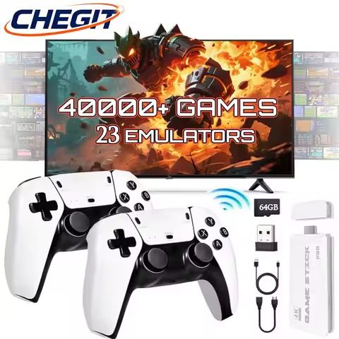 M15 4k pro game stick 64g console 2.4g double 40000 video game wireless 4k controller retro game TV 