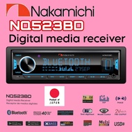 เครื่องเสียงรถยนต์ NAKAMICHI NQ523BD ขนาด 1 ดิน  ระบบดิจิตอลมีเดีย สัญชาติ🇯🇵