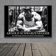 Arnold Schwarzenegger Bodybuilding Motivational Quotes Art Poster Canvas Painting Wall Art Prints