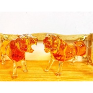 [ SERIES 1 ] 1 Liter Tiger Wine Glass Bottle - Set of 12 High Quality Zodiac Animals, CG-03